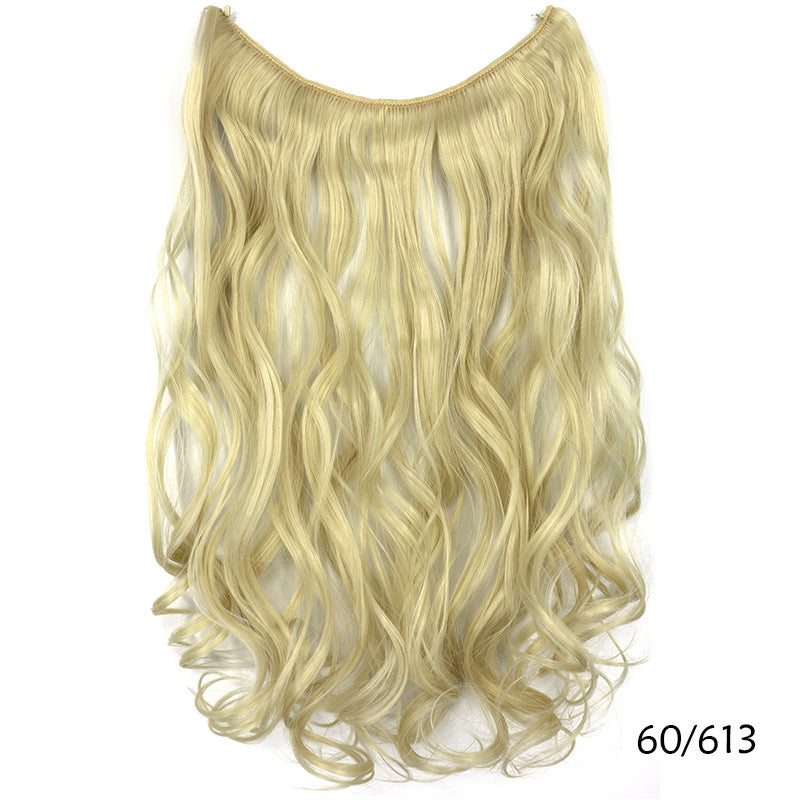 Women's One-piece Seamless Hair Extension Wig Set