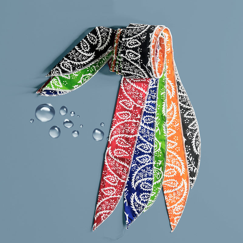 Cashew Flower Ice Towel Ice Belt Cool Ice Towel Absorbent Ice Towel Ice Scarf Leaf Ice Towel
