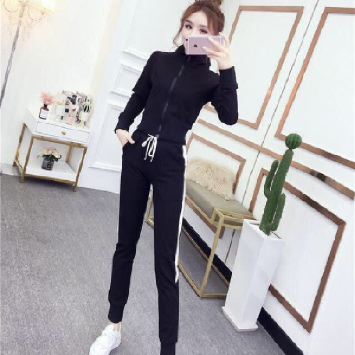 Womens Fashionable Active Casual Long-Sleeve Set