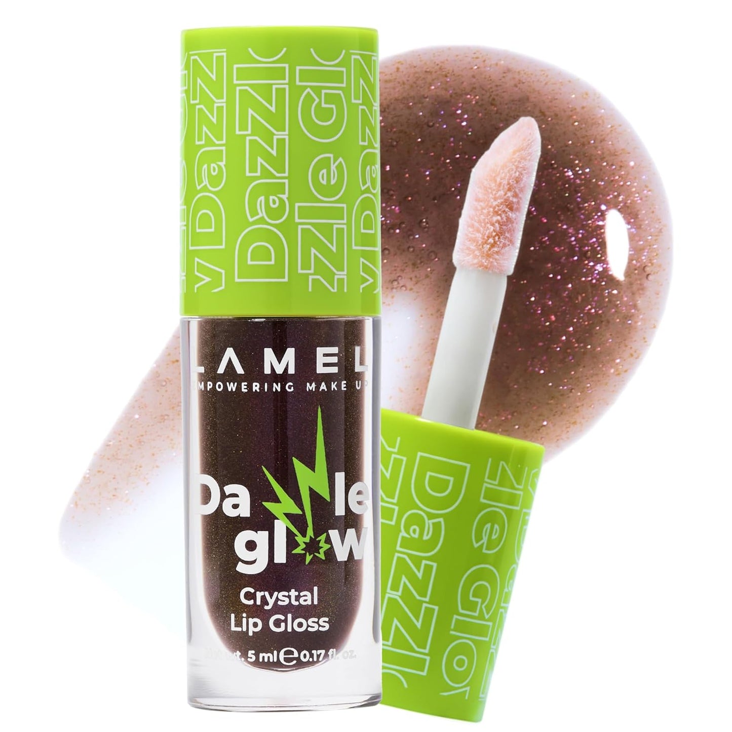 Dazzle Glow Crystal Clear Lip Gloss - Hydrating Lip Gloss - Non Sticky - Colored - Moisturizing - №404 You Can