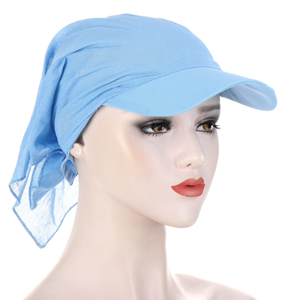 Classic Multicolor Cashew Flower Solid Color Square Scarf Hat