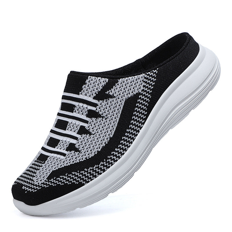 Women's Semi-slippers With Flat-bottomed Non-heeled Lazy Shoes