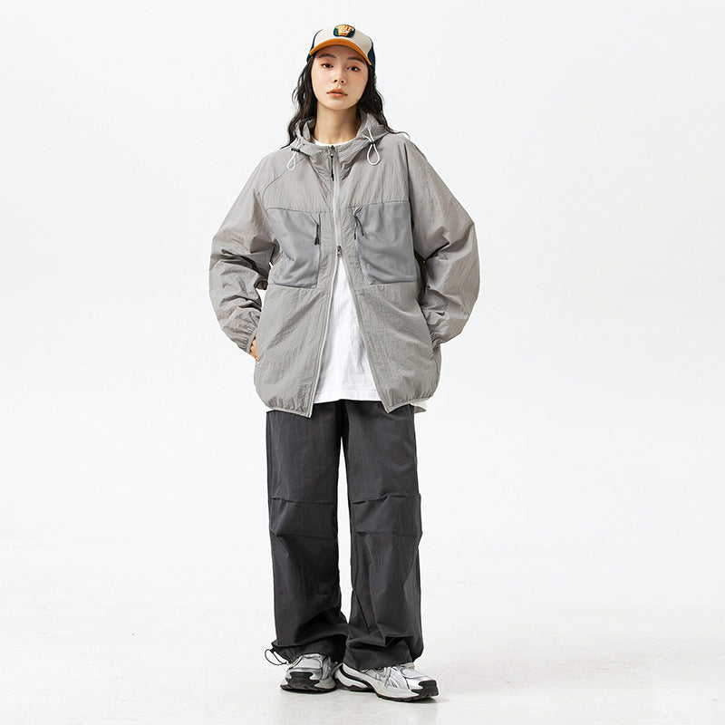 Hooded Multi-pocket Thin Personality Sun-protective Clothing Quick-dry Casual