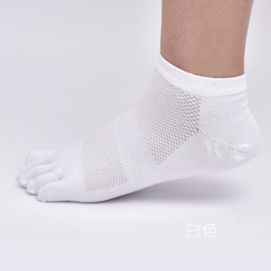 Combed Cotton Sweat-absorbent Breathable Toe-splitting Socks