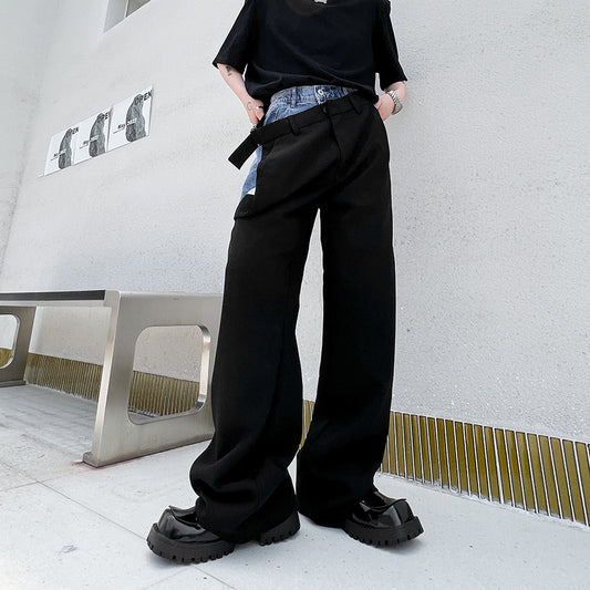 Men's Trousers With Wide Legs And Straight Legs Have Fashionable Design Sense