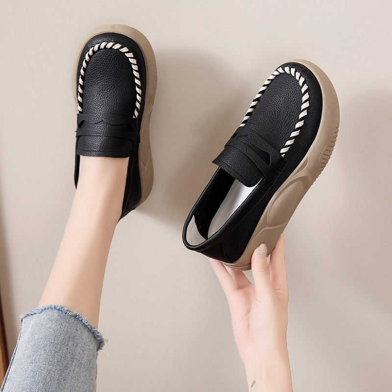 Women's Fashion Thick Bottom Soft Bottom Work Shoes