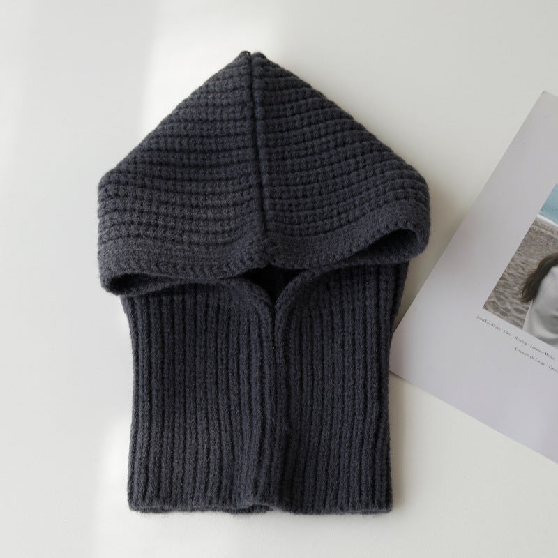 Warm Neck Wrap Wool Hat