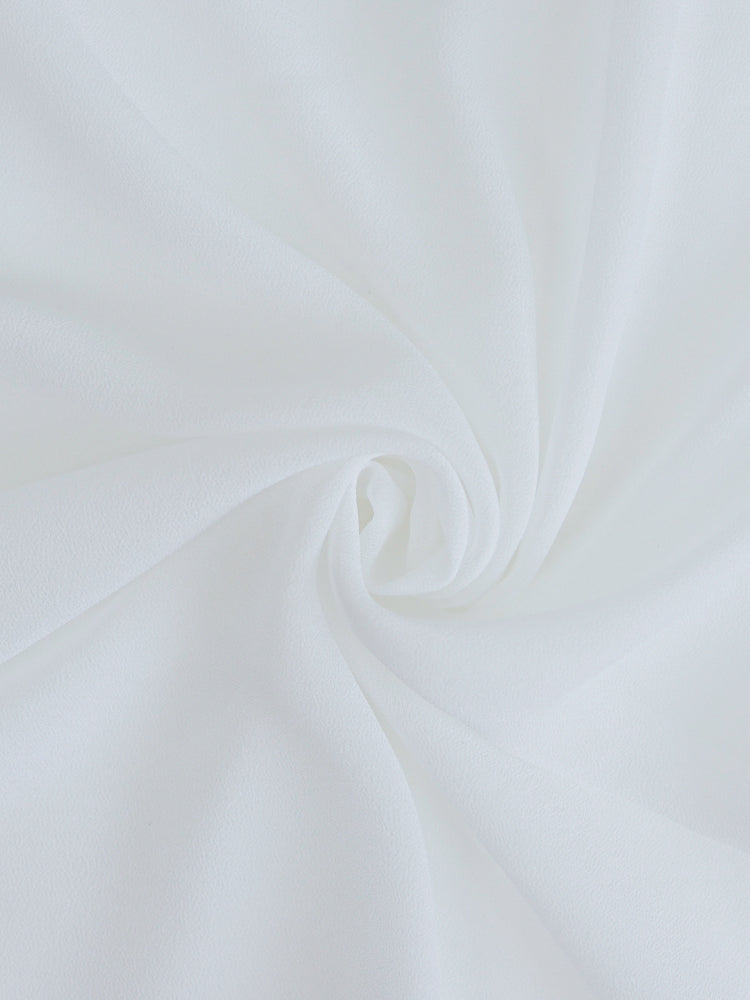 French Court Retro Style Slim White Dress