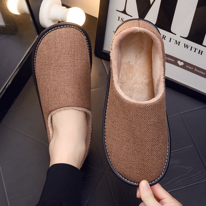 Fabric Cotton Slippers Bag With Platform