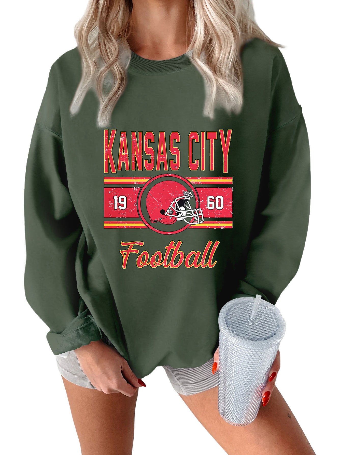 Autumn And Winter Women's Sweater Fashion Round Neck Long Sleeve Top