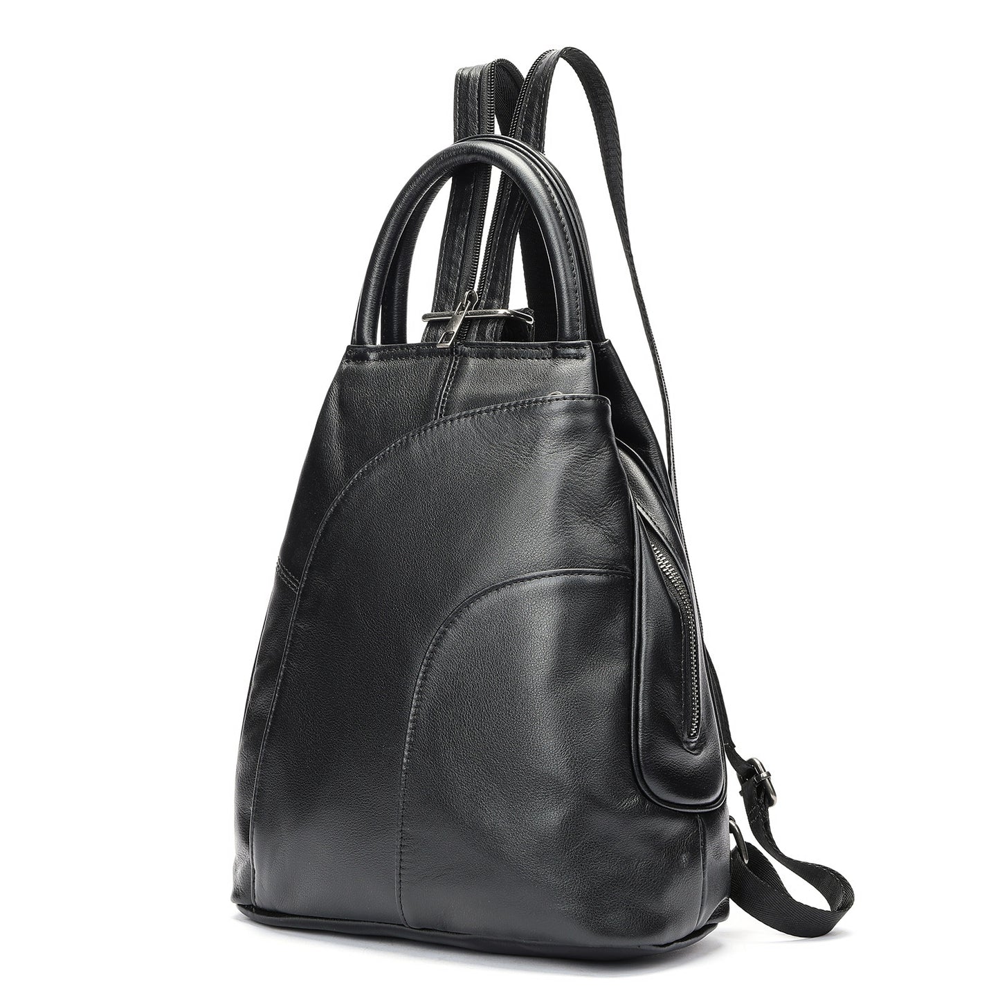 Multifunctional Large Capacity First Layer Cowhide Women's Backpack