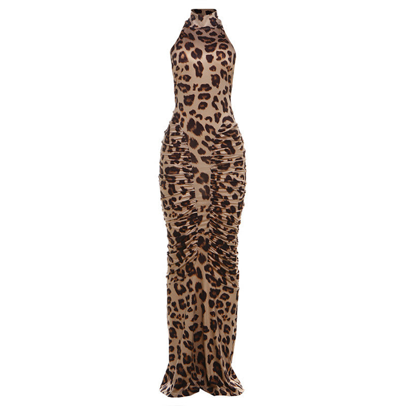 Autumn Chic Creative Digital-Print Sleeveless Dress