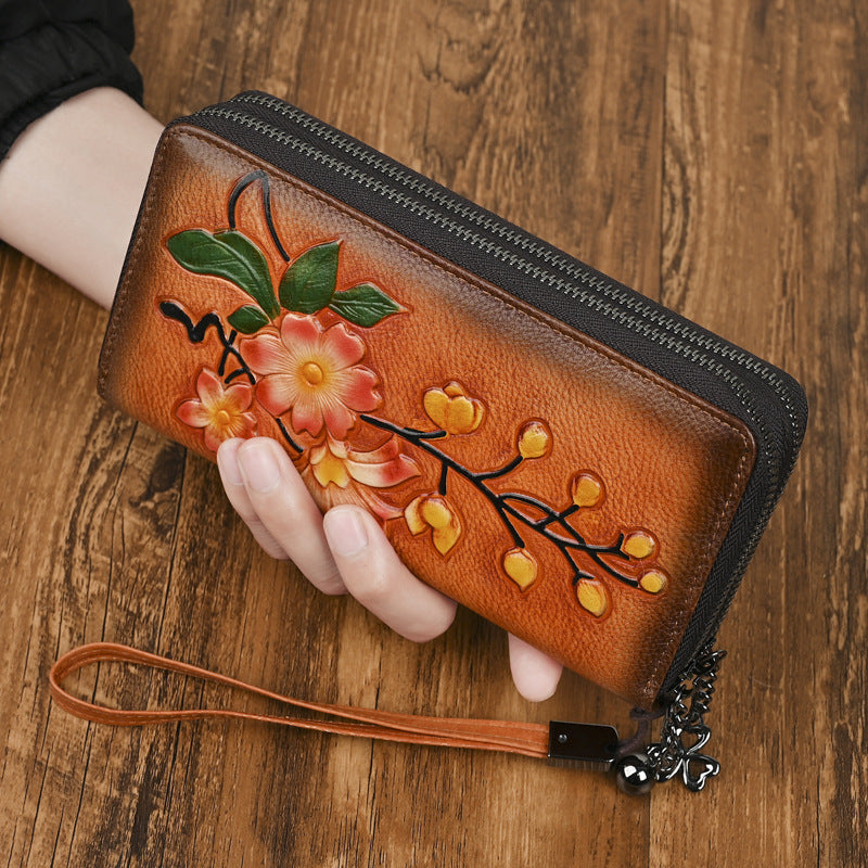 Women's Fashion Personalized Double Zipper Long Wallet