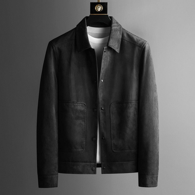 Brand High-grade Lapel Casual British Style Jacket Pu Shuai Easy Matching Clothes