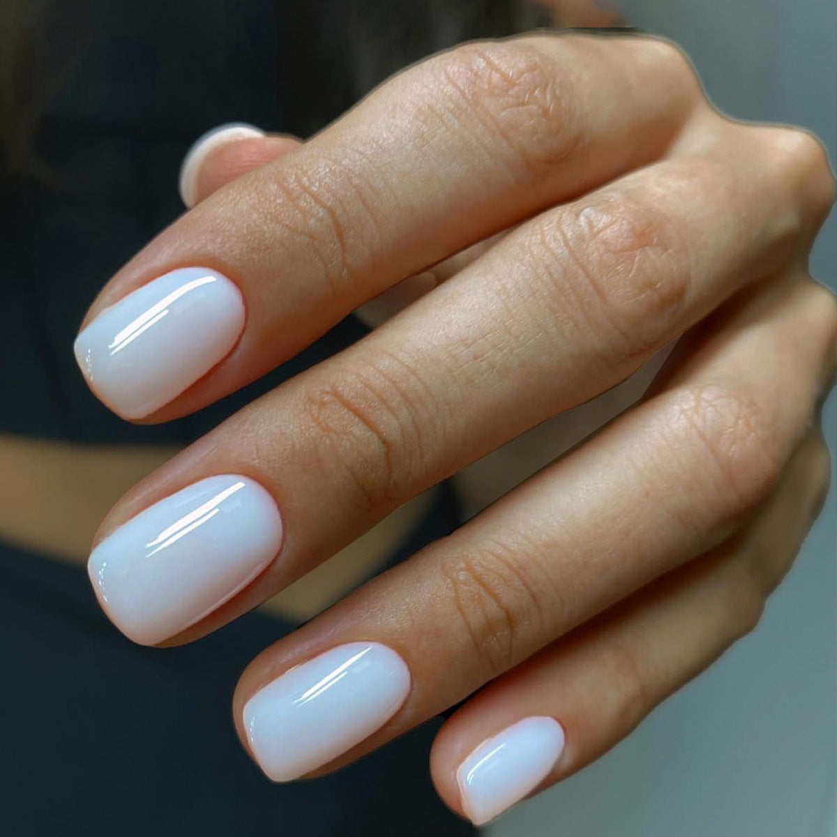 Short Square Solid Color Nail Shaped Piece Wear Armor