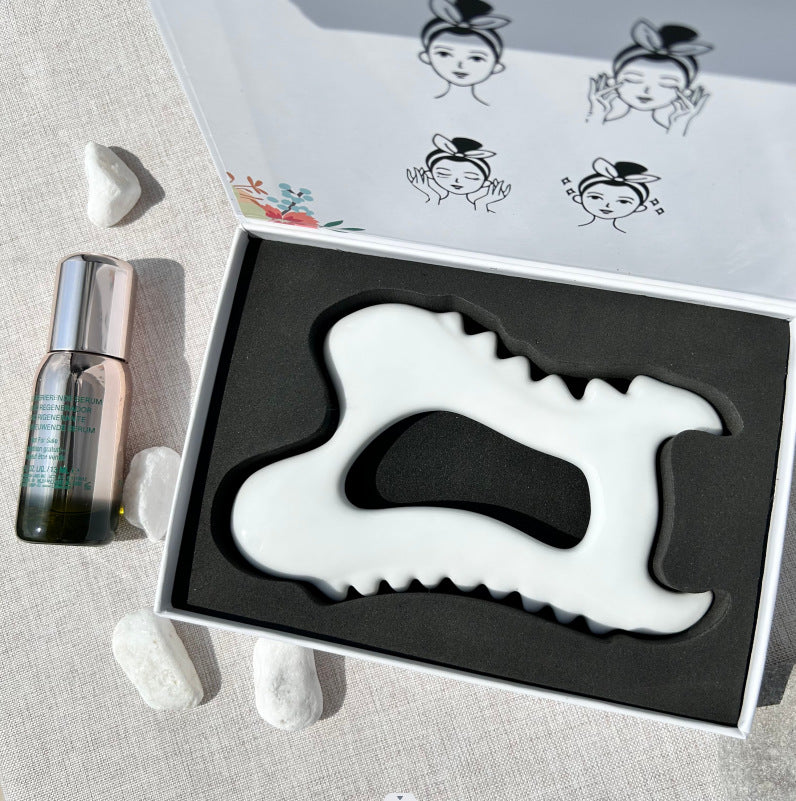 Ceramic Scraping Facial Massage Beauty Board