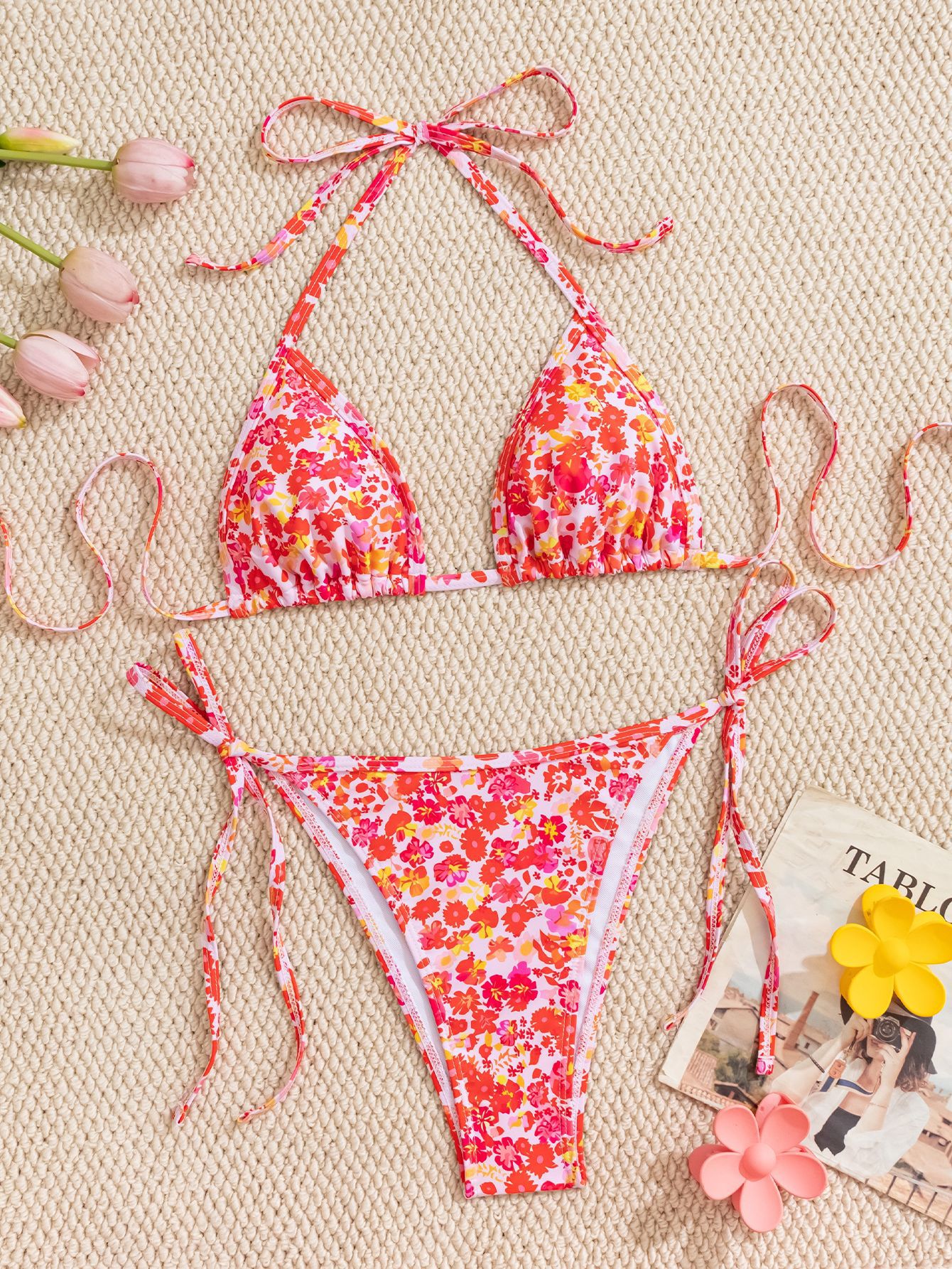 Lace-up Swimwear Deluxe Bikini Set