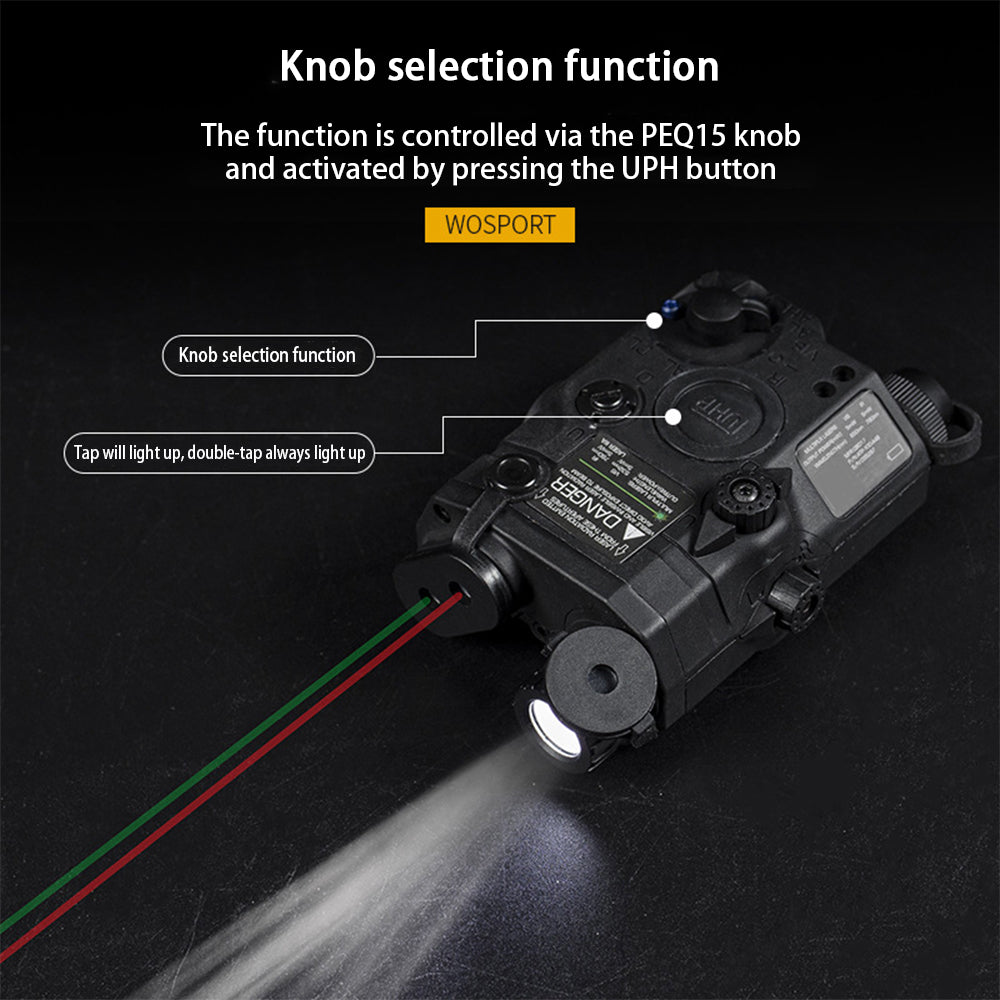 New Original PEQ-15 Full-featured Simulation Weapon Light Infrared Illuminator Infrared Laser And Visible Light Laser