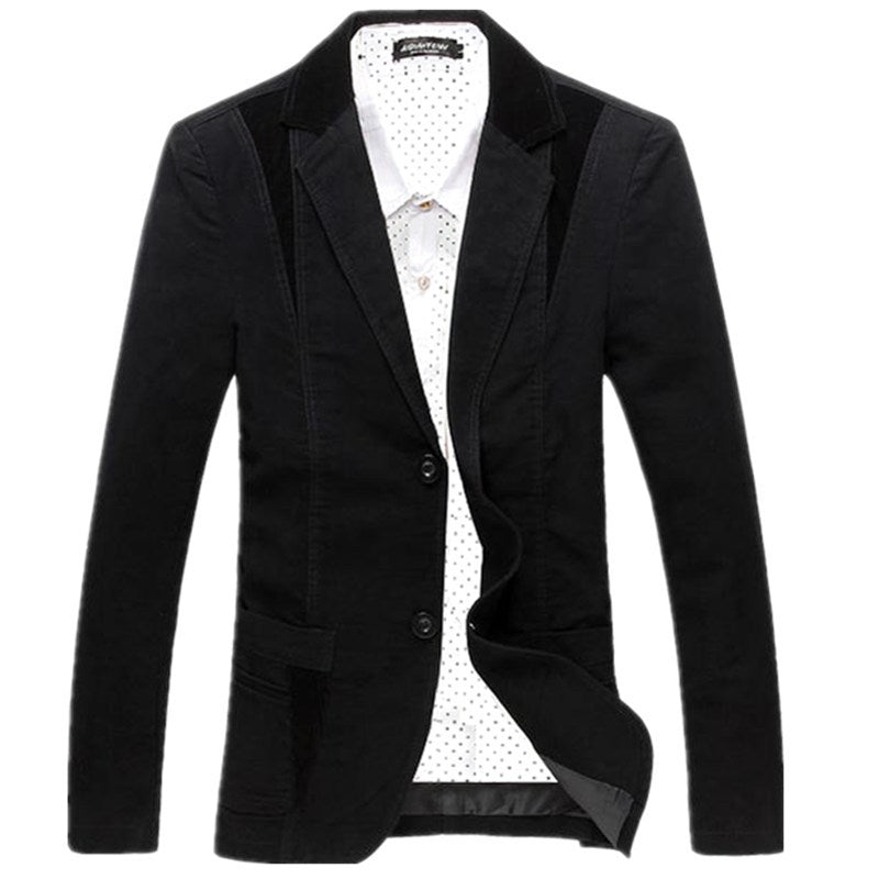 Men's Korean Slim Fitting Cotton Suit
