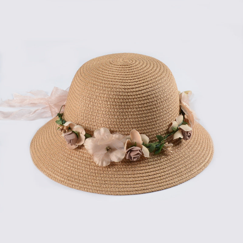 Streamer Garland Outdoor Shade Parent-child Straw Hat