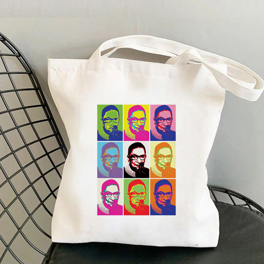 Judge Feminist Ginsburg Student Canvas Bag