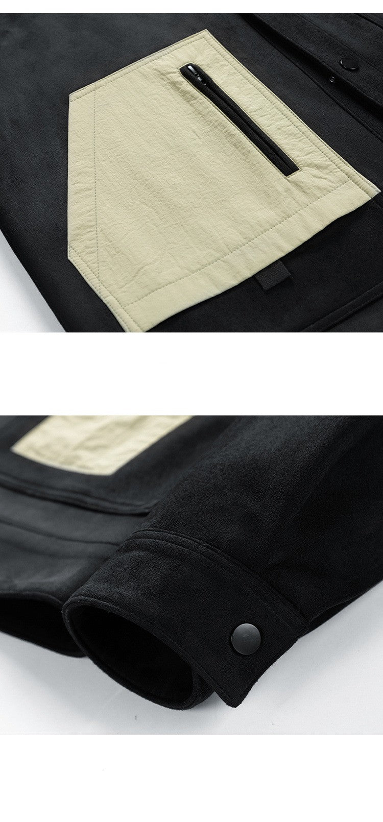 Suede Fabric Jacket Men's Spring And Autumn Fashion Brand Youth Casual Loose Lapels Coat Top Men's Clothing
