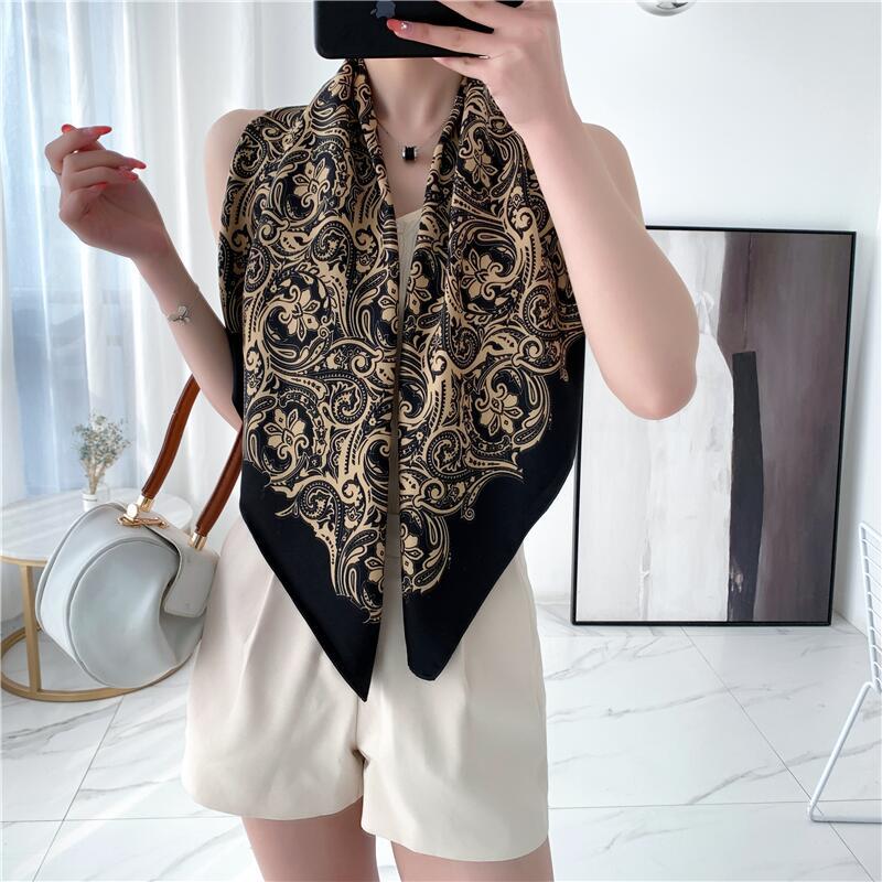 Fashion Home Color Leopard Twill Scarf