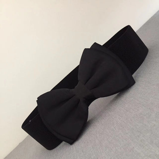 Women's Elastic Belt Bow Elastic Waist Seal