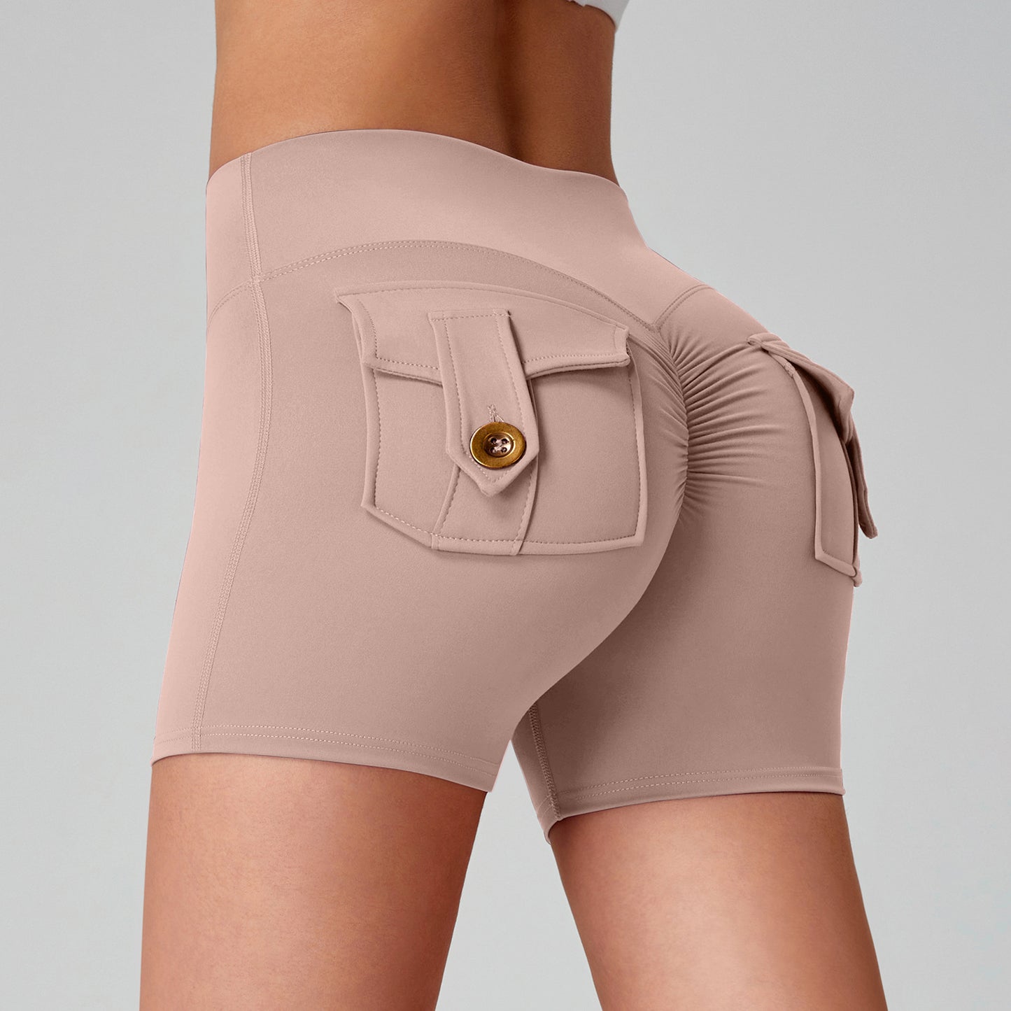 Naked Women Feeling High Elastic Running Quick-drying Pants
