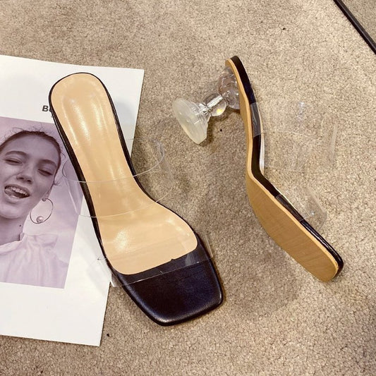 Women's One-line Fashion Outer Wear Sandals And Slippers