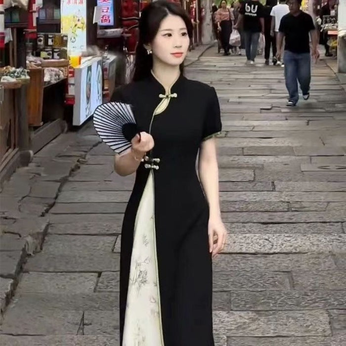 Womens Stylish Refined And Slimming New Chinese Style Dress