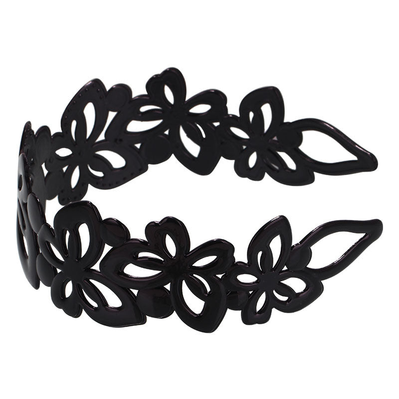 Fashion Black Spray Paint Women's Bow Hair Band