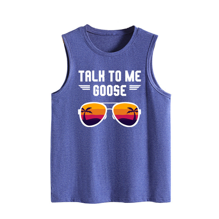 Letter Sleeveless Strap European And American Women's Top
