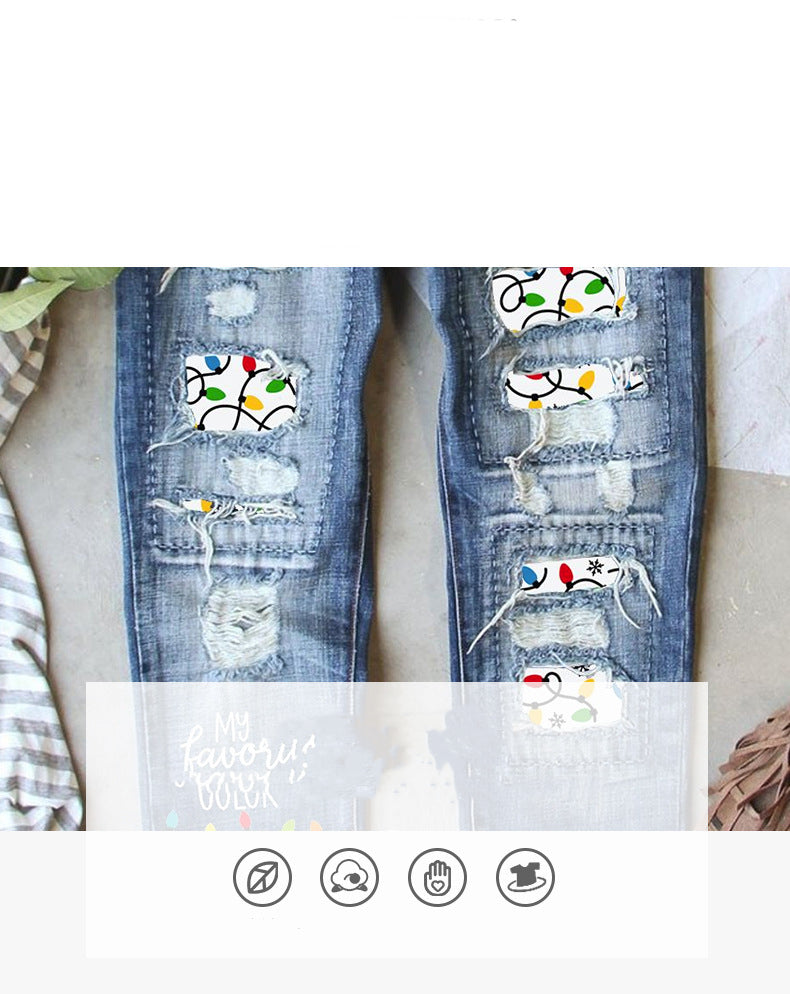Fashionable Torn Button Pleated Pants For Women