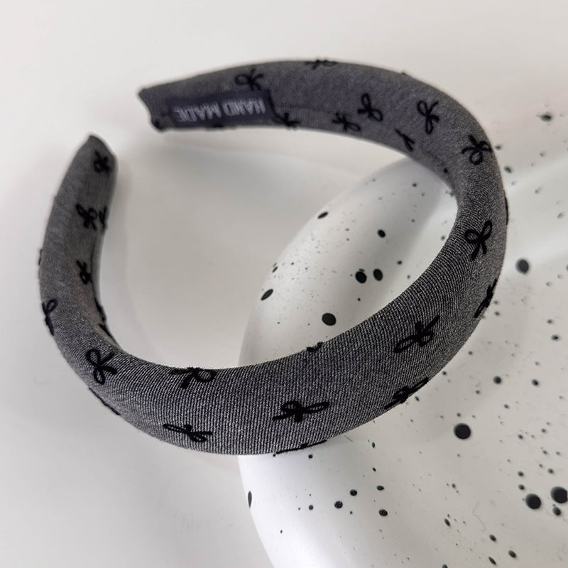 Women's French Retro Dots Knitted Headband