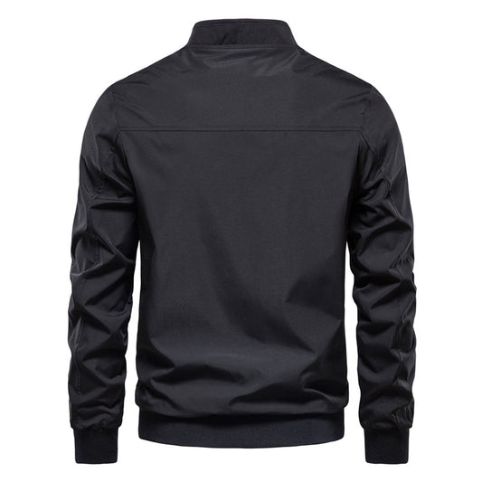 Autumn Stand-Up Collar Mens Casual Korean-Style Jacket