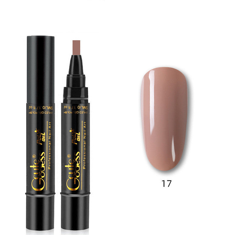 Nail Glue Pen 3 In 1   One-step Glue Phototherapy Plastic Nail Magnet Pen French Water Ripple Cat Eye Strong Magnet Pen DIY Manicure Tool Pen