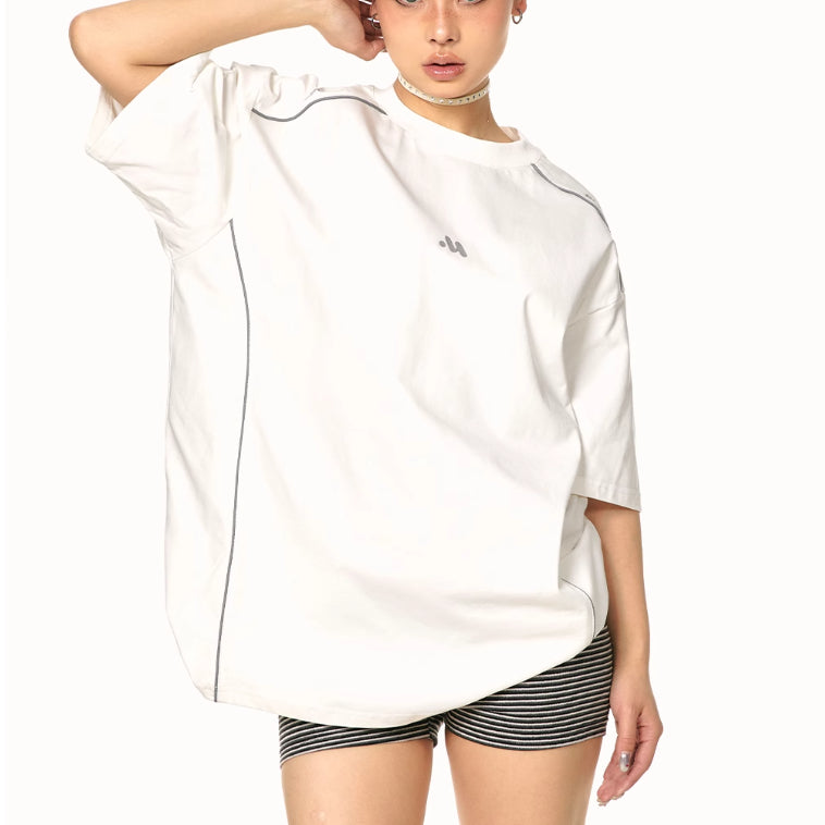Design Sense Loose And Idle Crew Neck T-shirt Top