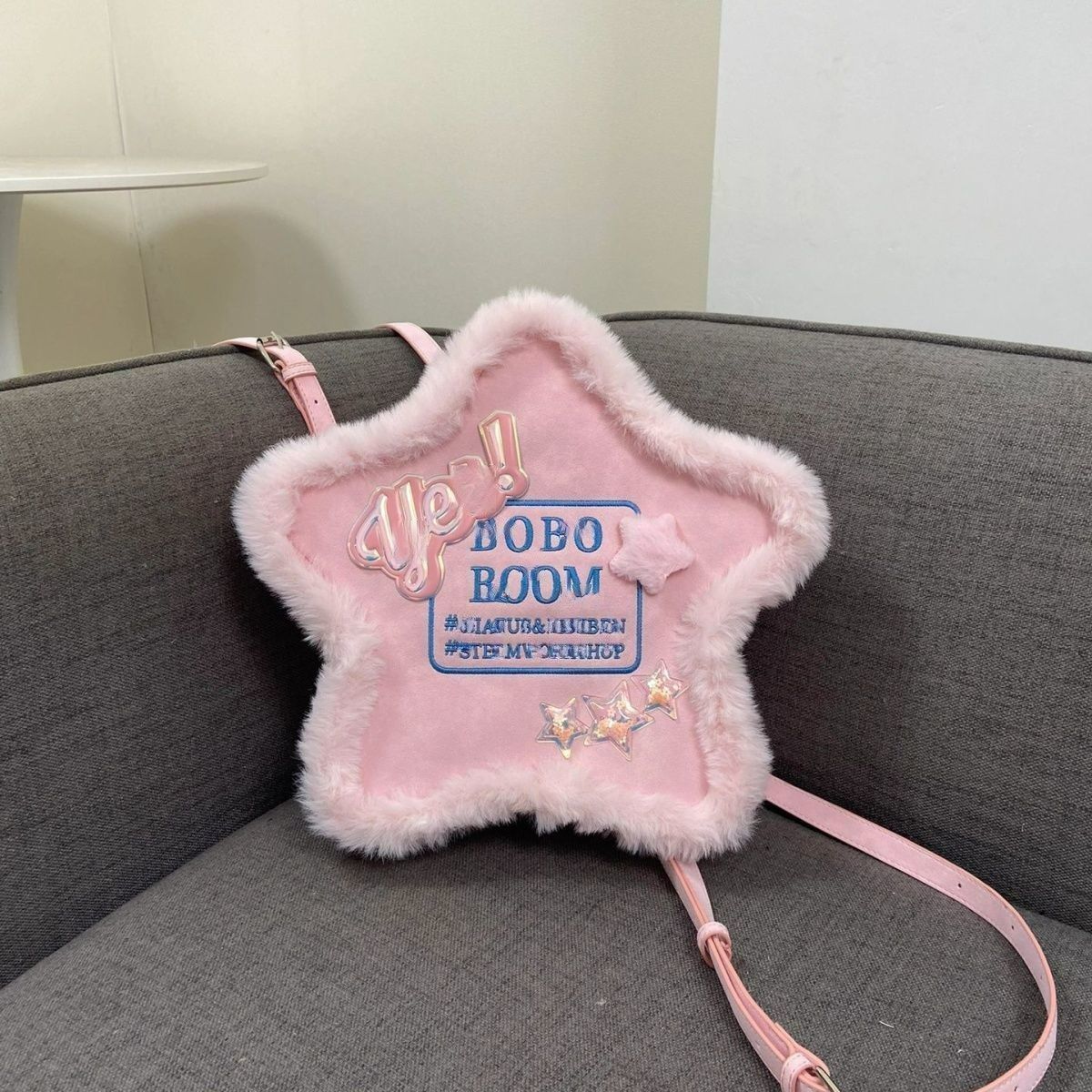 Ins Style Special-interest Design Embroidered Five-pointed Star Backpack