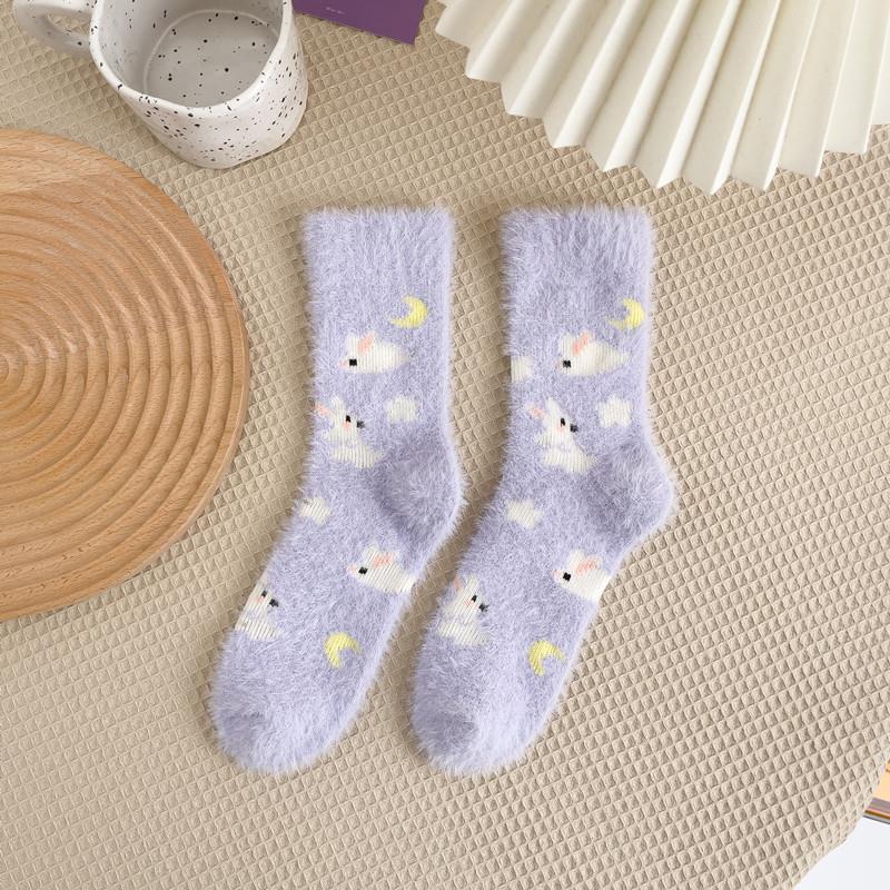 Mink Plush Thick Socks In Winter