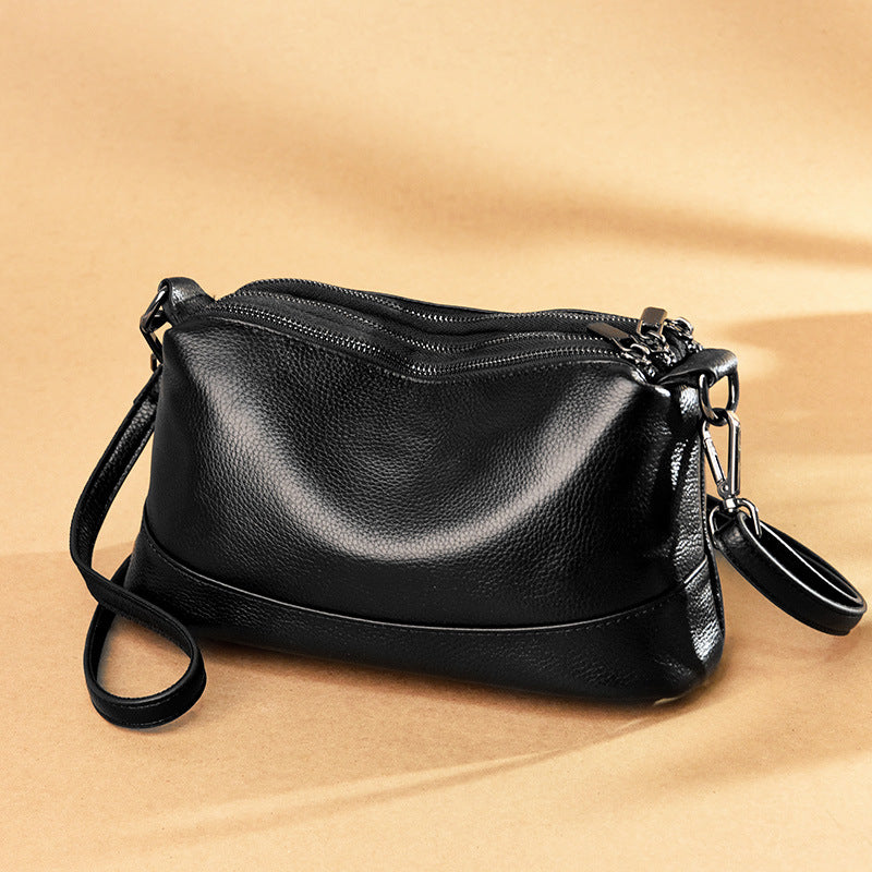Fashion Full Head Layer Cowhide Ladies One-shoulder Messenger Bag