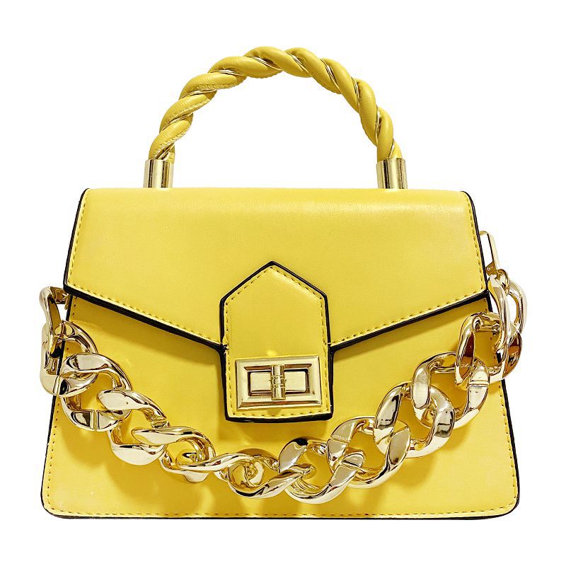 Fall Winter Fashion Crossbody Bag Twisted Chain Women's Bag Handbag Simple Texture Shoulder Messenger Bag