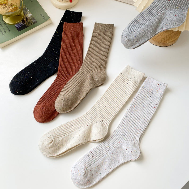 Women's Fashion Simple Breathable Sweat-absorbing Long Socks