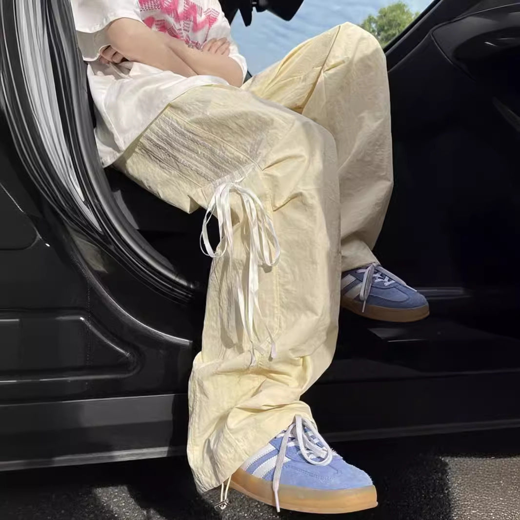 Quick-drying Three-bar Pants Niche Straight Loose Casual Sports Pants