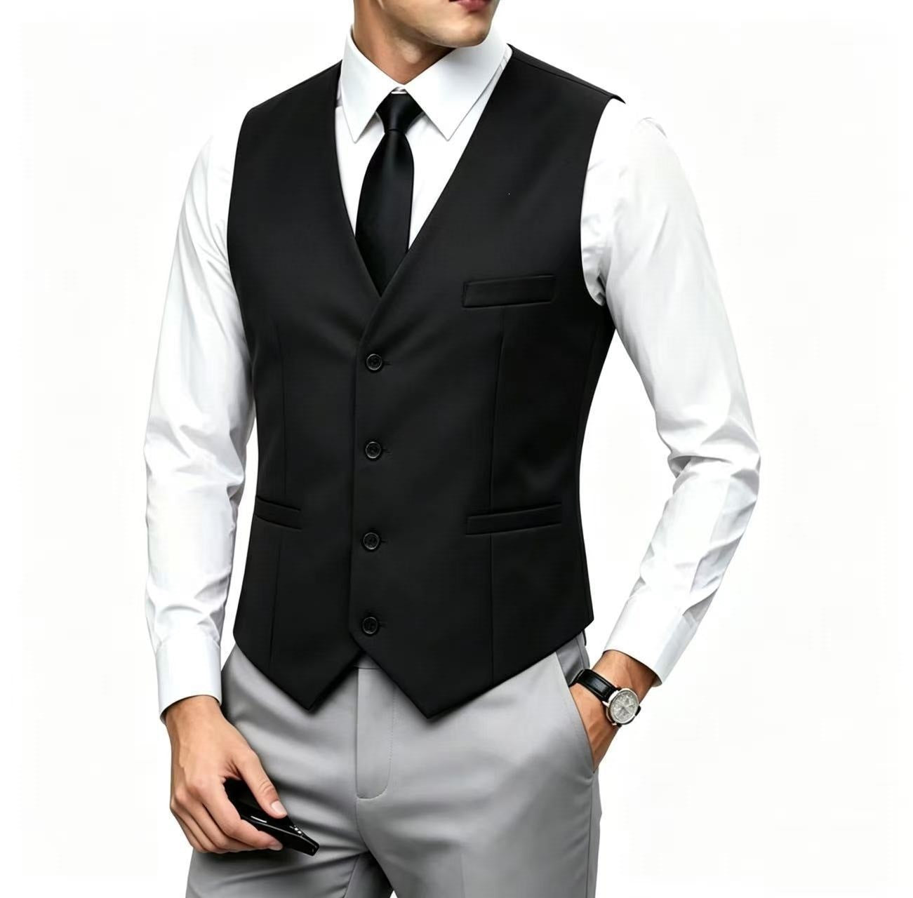 Men's Fashion V-Neck Casual Suit Vest