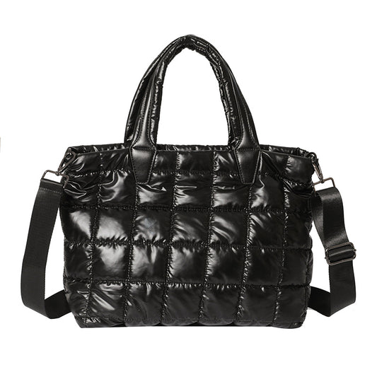 Large Capacity Women's Shoulder Crossbody Cotton Jacket Bag