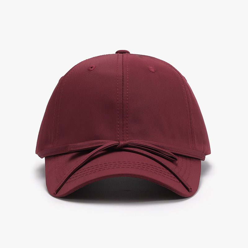 Spring And Autumn Bowknot Quick-drying Soft Top Women's Baseball Cap