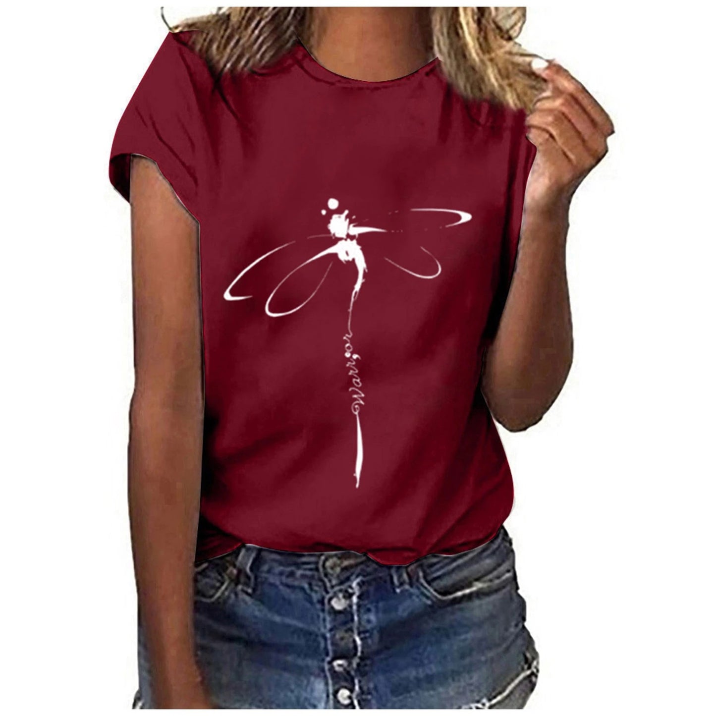 Women's Printed Sleeveless T-shirt