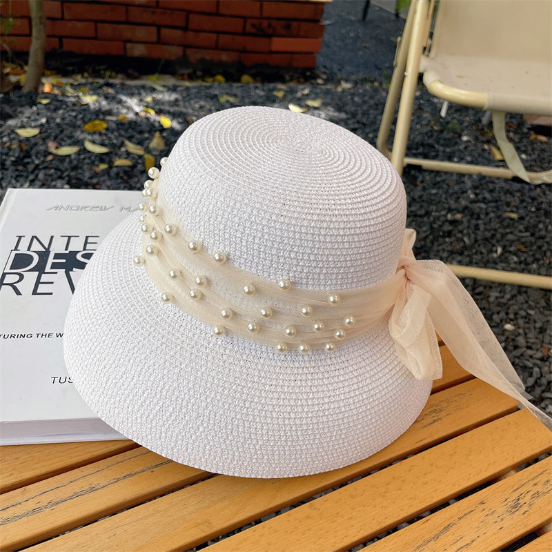 Women's Fashion Simple Bow Mesh Hat