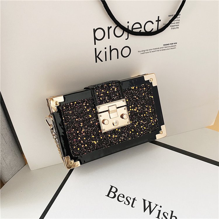 Personalized Gradient Color Sequins Ladies Chain Pouch